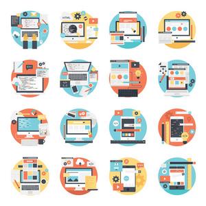 網(wǎng)頁(yè)設(shè)計(jì)與開發(fā)插圖集照片