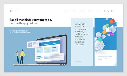 網(wǎng)站和移動網(wǎng)站開發(fā)網(wǎng)頁設計的矢量插圖概念.易于編輯和自定義照片