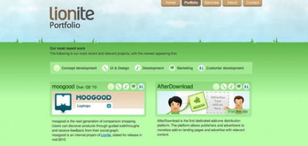 國外20個綠色系網站設計欣賞